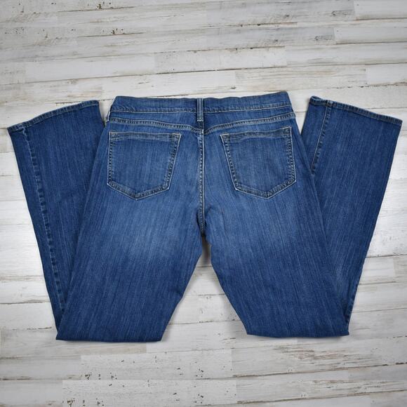 Y2K vintage Old Navy low rise diva style denim blue jeans women's 12 tall/long - Picture 6 of 7